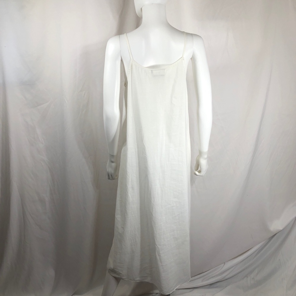 Eileen West 70’s/80’s Vintage Style Drop Waist Pleated Linen Dress - Picture 10 of 16